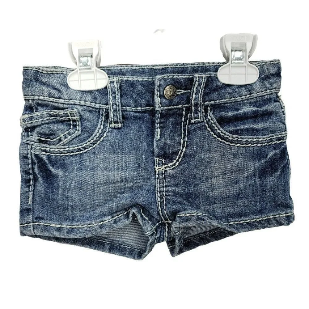 Mossimo Little Girls Thick Stitch Flap‎ Pocket shorts Size XS 4